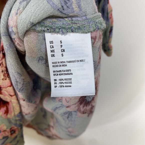 American Eagle Floral off the shoulder shirt, Size S - Picture 6 of 7